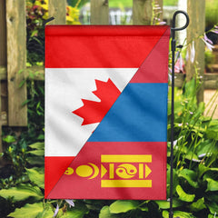 Canada Flag With Mongolia Flag