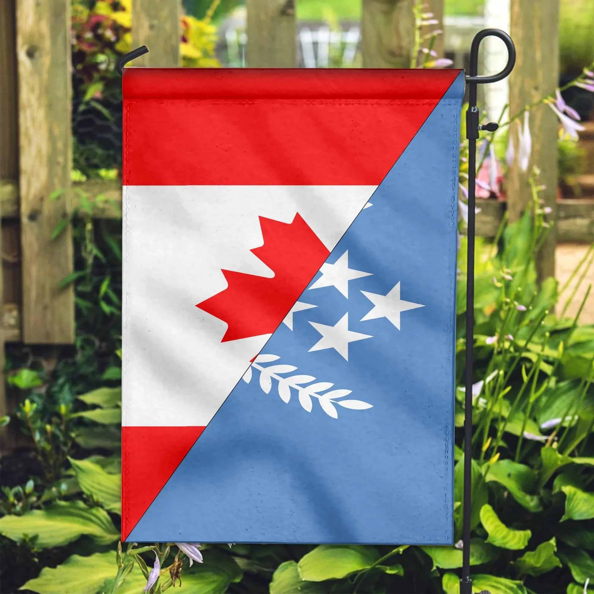 Canada Flag With Kosrae Flag