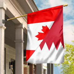 Canada Flag With Bahrain Flag