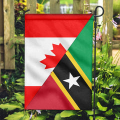 Canada Flag With Saint Kitts & Nevis Flag