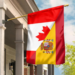 Canada Flag With Spain Flag