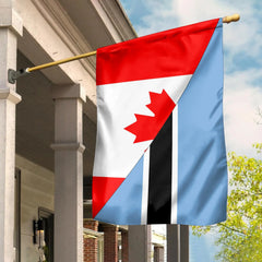 Canada Flag With Botswana Flag