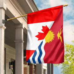 Canada Flag With Kiribati Flag