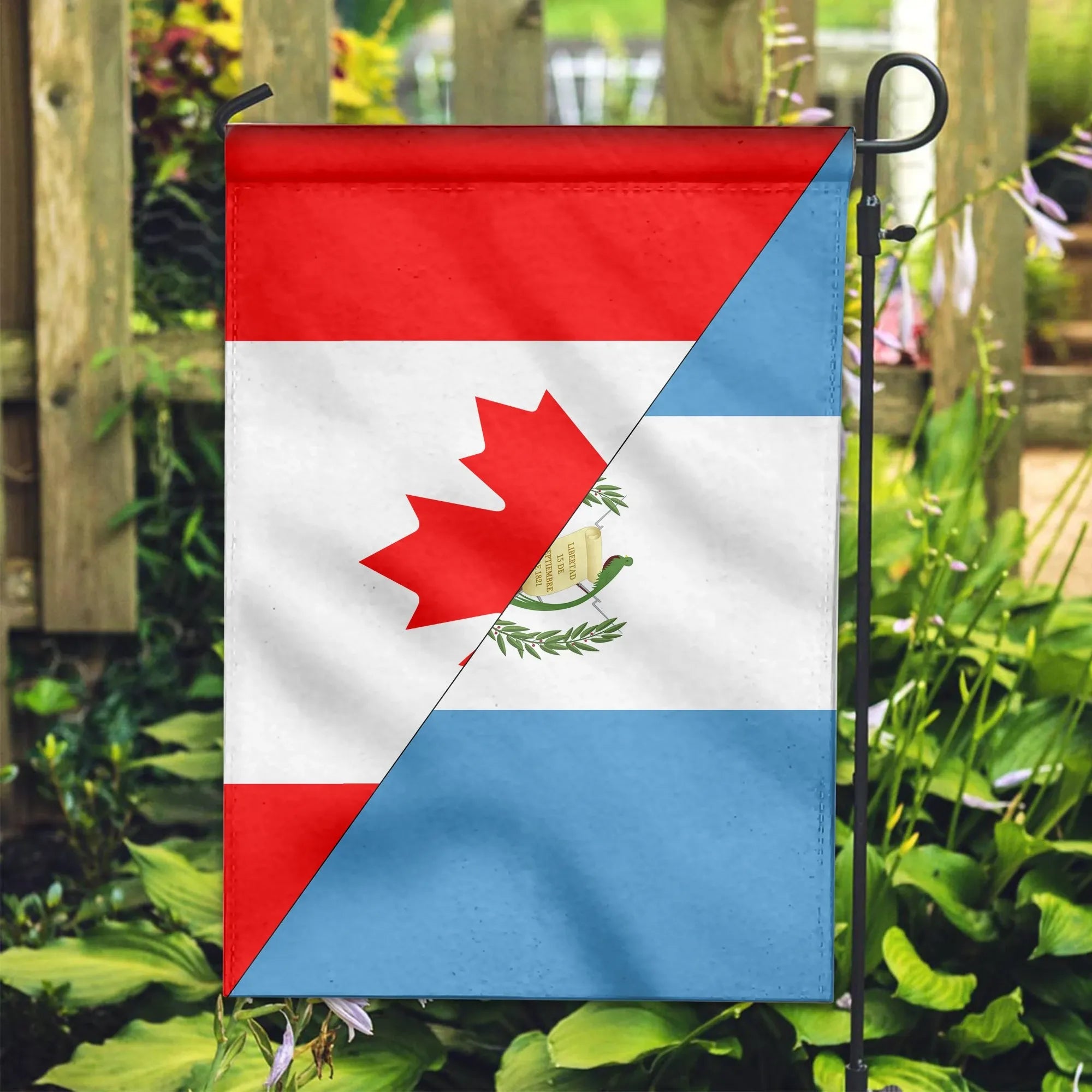 Canada Flag With Guatemala Flag