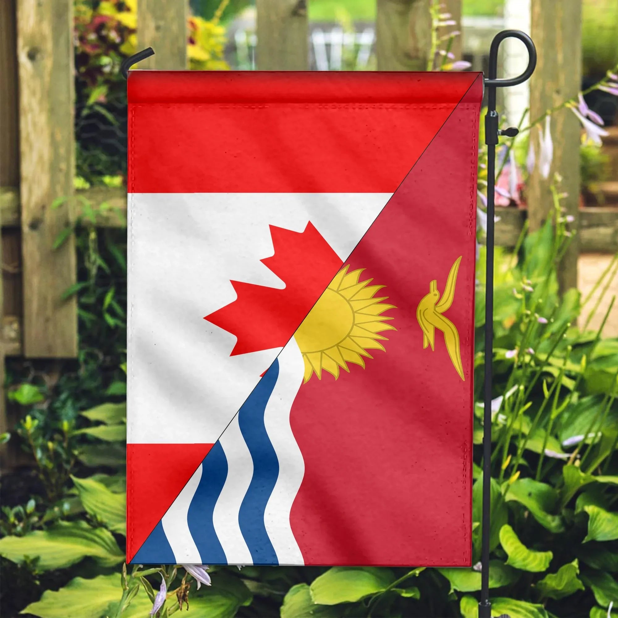 Canada Flag With Kiribati Flag