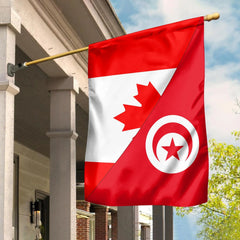 Canada Flag With Tunisia Flag