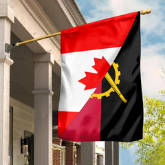 Canada Flag With Angola Flag