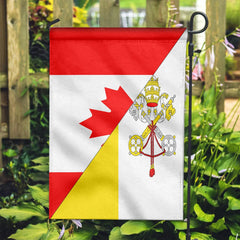 Canada Flag With Vatican City Flag