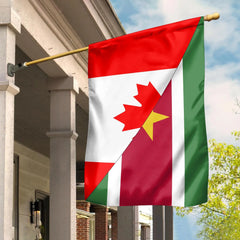 Canada Flag With Suriname Flag