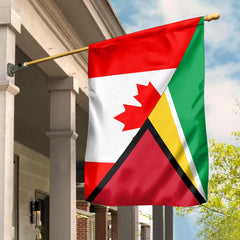 Canada Flag With Guyana Flag