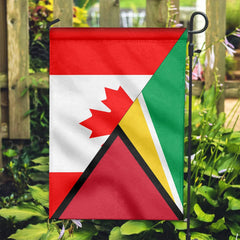 Canada Flag With Guyana Flag