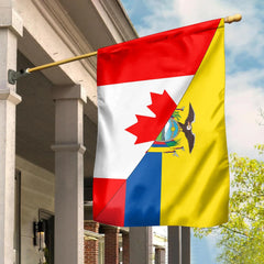 Canada Flag With Ecuador Flag