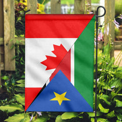 Canada Flag With South Sudan Flag