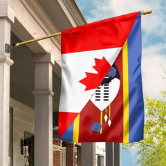 Canada Flag With Eswatini Flag