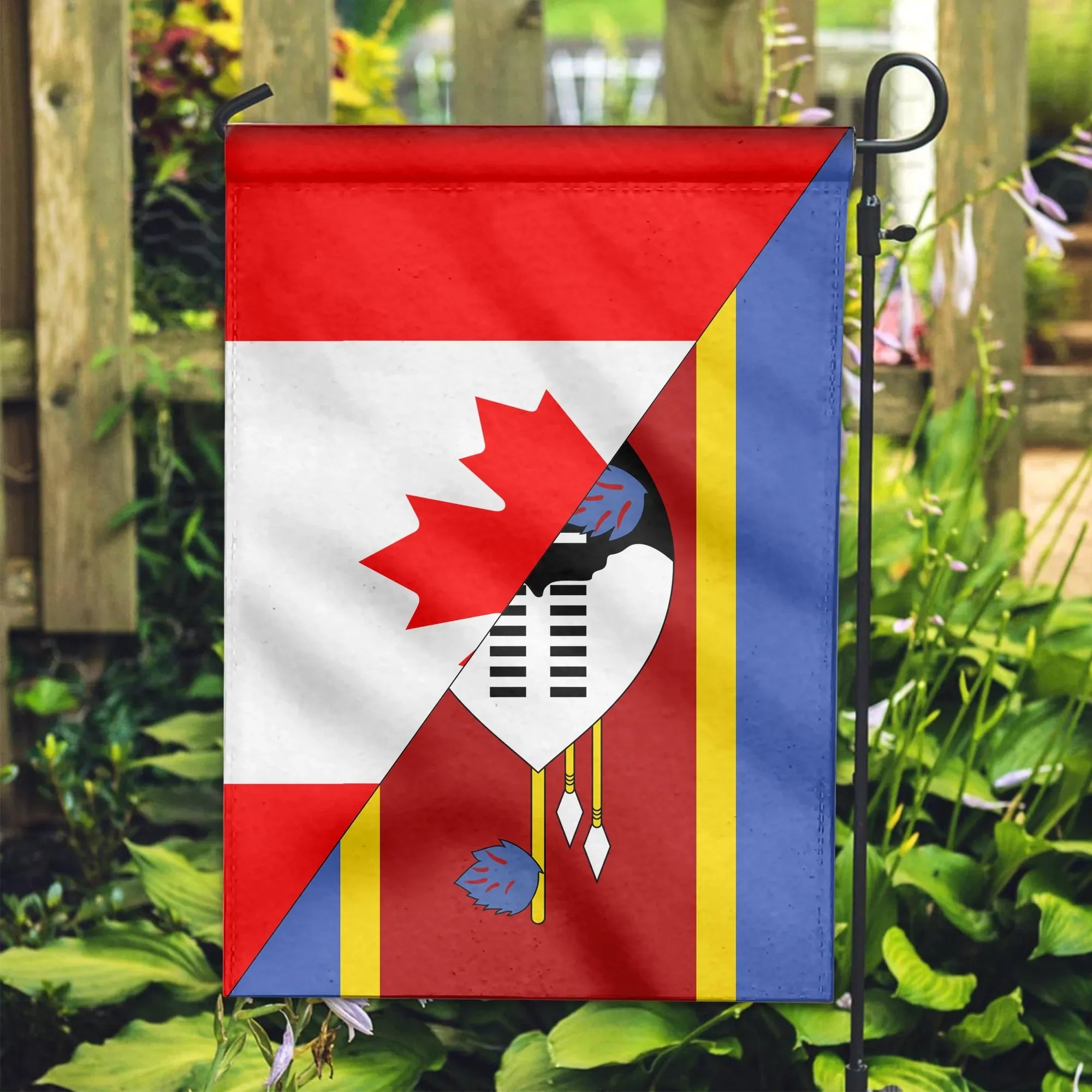 Canada Flag With Eswatini Flag