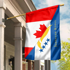 Canada Flag With Johnston Atoll Flag