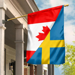 Canada Flag With Sweden Flag