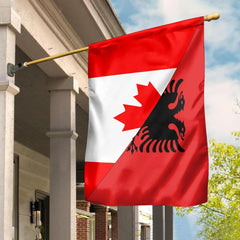 Canada Flag With Albania Flag