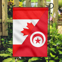 Canada Flag With Tunisia Flag