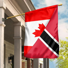 Canada Flag With Trinidad & Tobago Flag