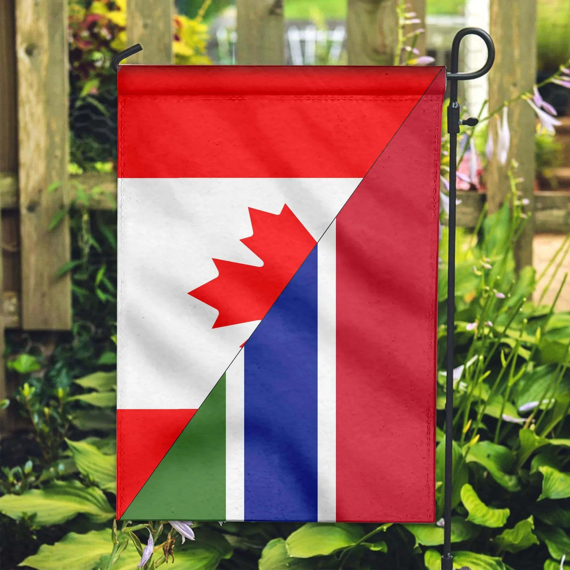 Canada Flag With Gambia Flag