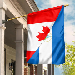 Canada Flag With Nicaragua Flag