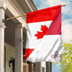 Canada Flag With Malta Flag