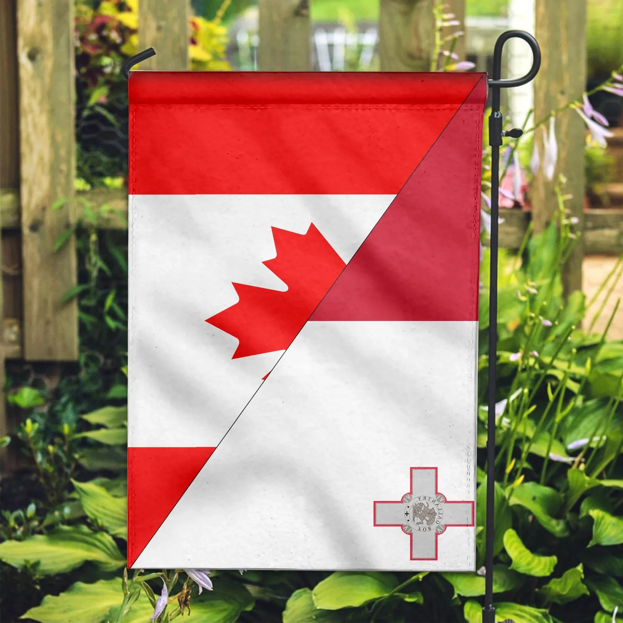 Canada Flag With Malta Flag