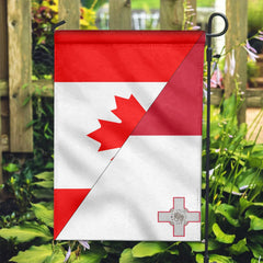 Canada Flag With Malta Flag