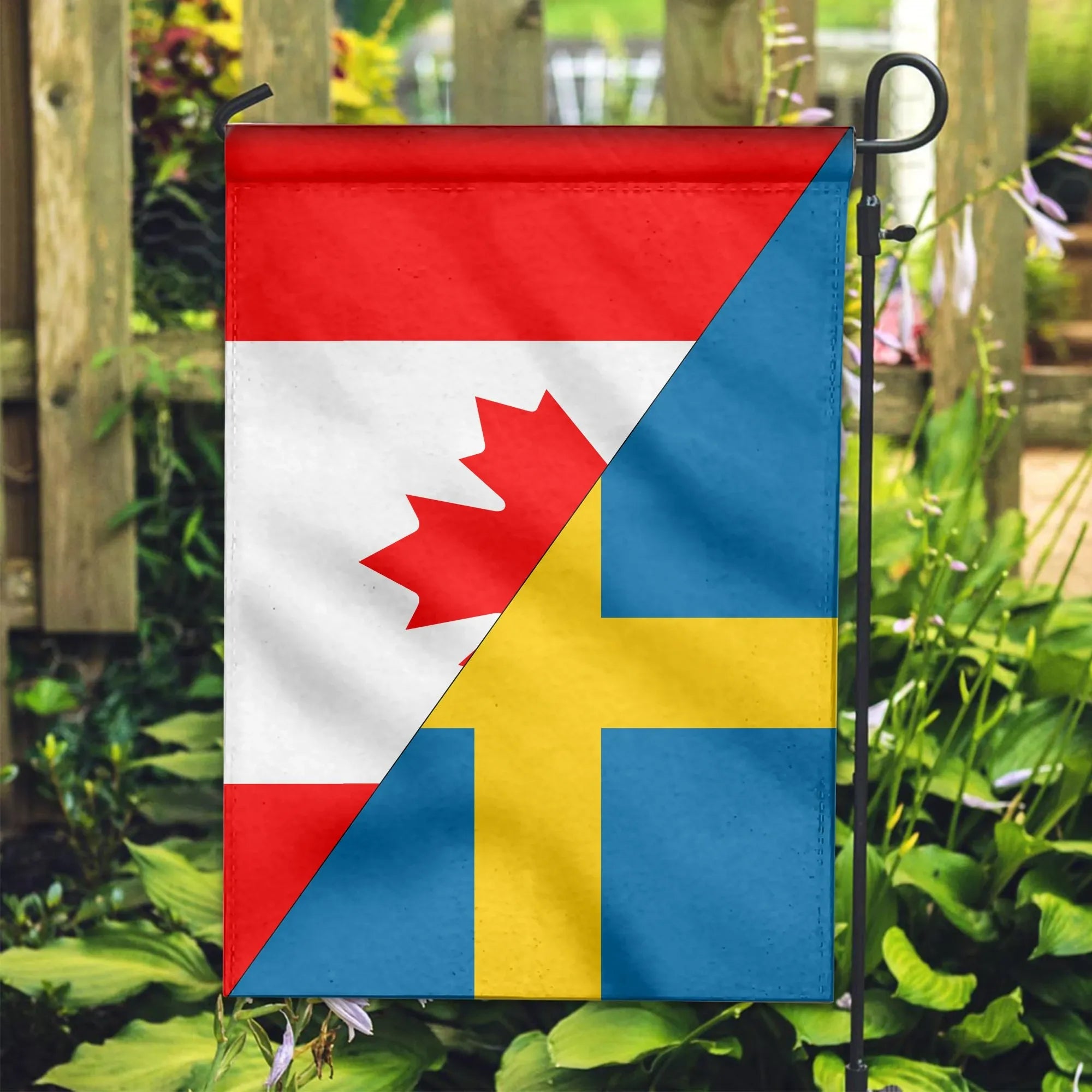 Canada Flag With Sweden Flag