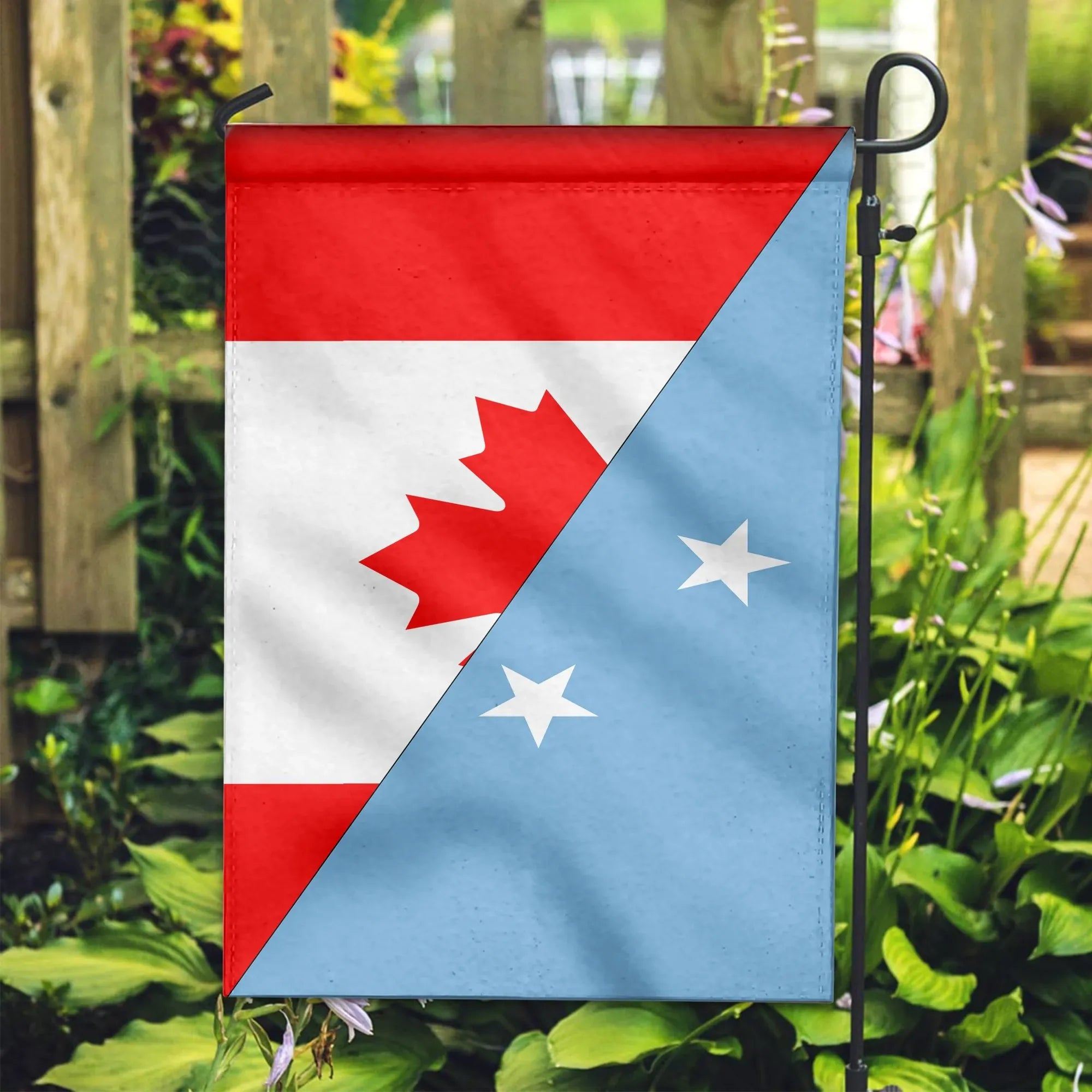 Canada Flag With Fed  States Of Micronesia Flag