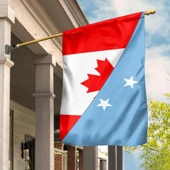 Canada Flag With Fed  States Of Micronesia Flag