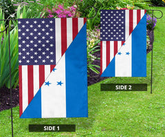 Us Flag With Honduras Flag