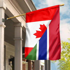 Canada Flag With Gambia Flag