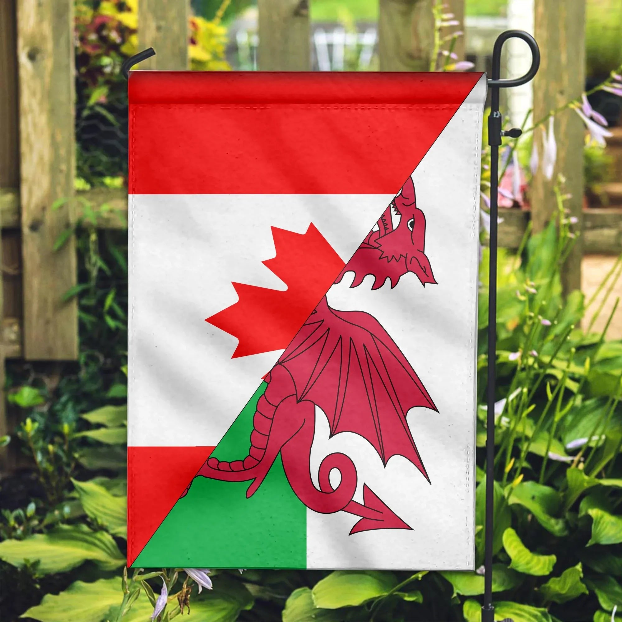 Canada Flag With Wales Flag