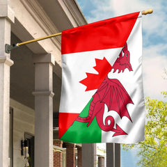 Canada Flag With Wales Flag