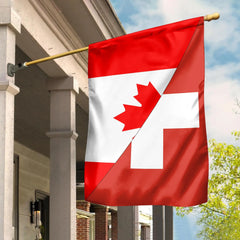 Canada Flag With Switzerland Flag