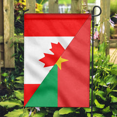 Canada Flag With Burkina Faso Flag