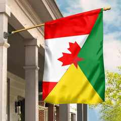 Canada Flag With French Guiana Flag