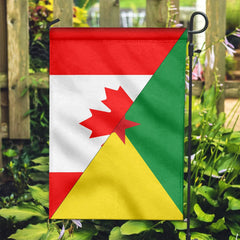 Canada Flag With French Guiana Flag