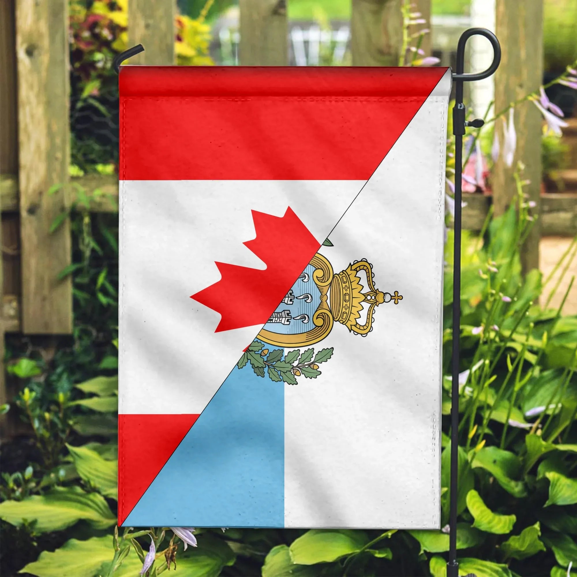 Canada Flag With San Marino Flag