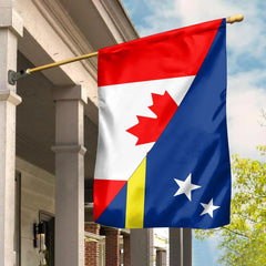 Canada Flag With Curacao Flag