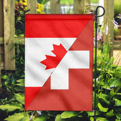 Canada Flag With Switzerland Flag