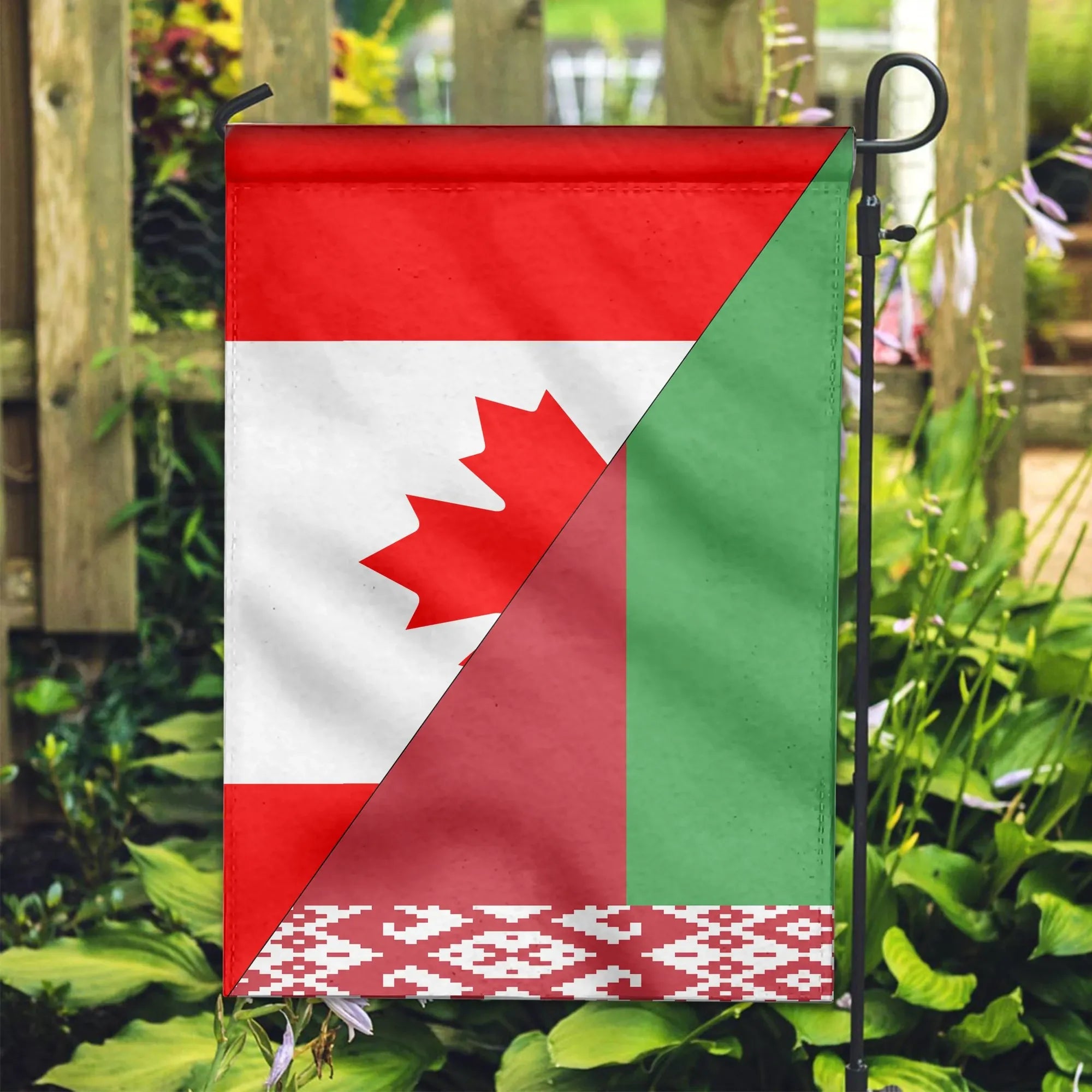 Canada Flag With Belarus Flag