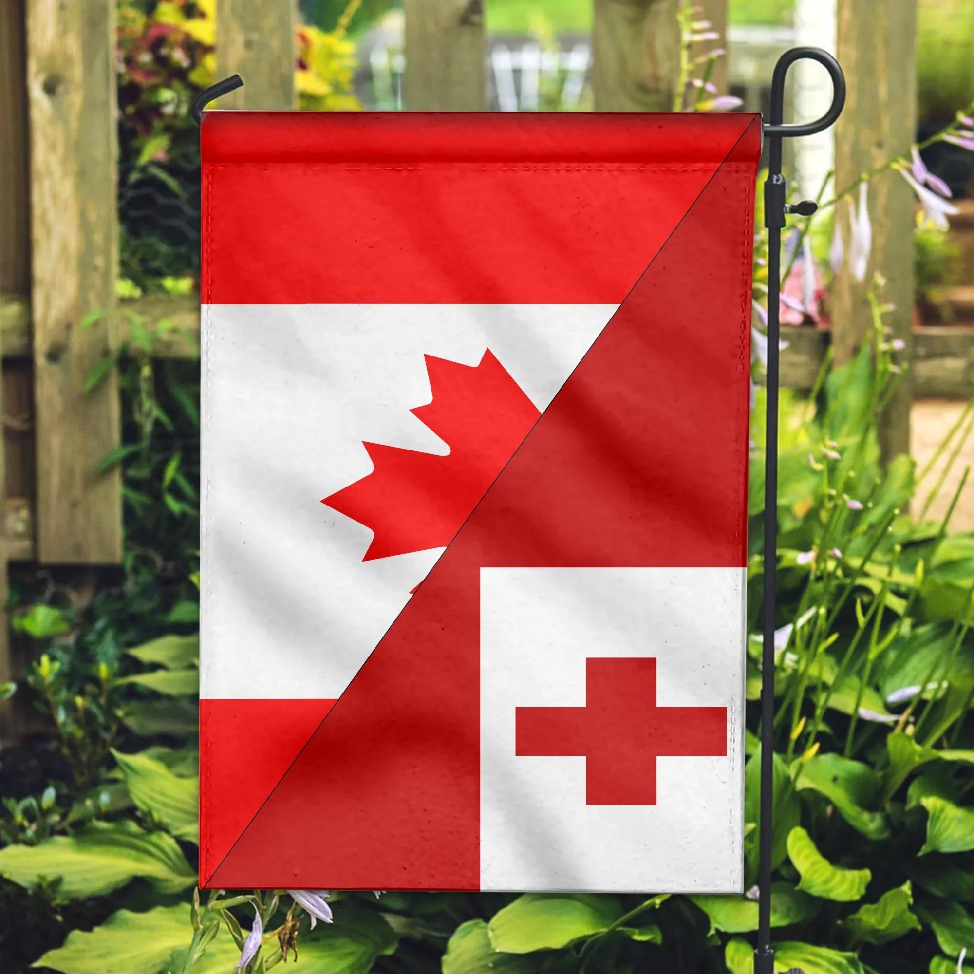 Canada Flag With Tonga Flag