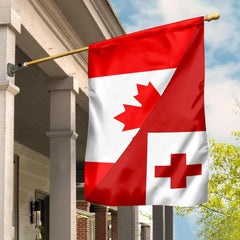 Canada Flag With Tonga Flag