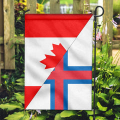 Canada Flag With Faroe Islands Flag