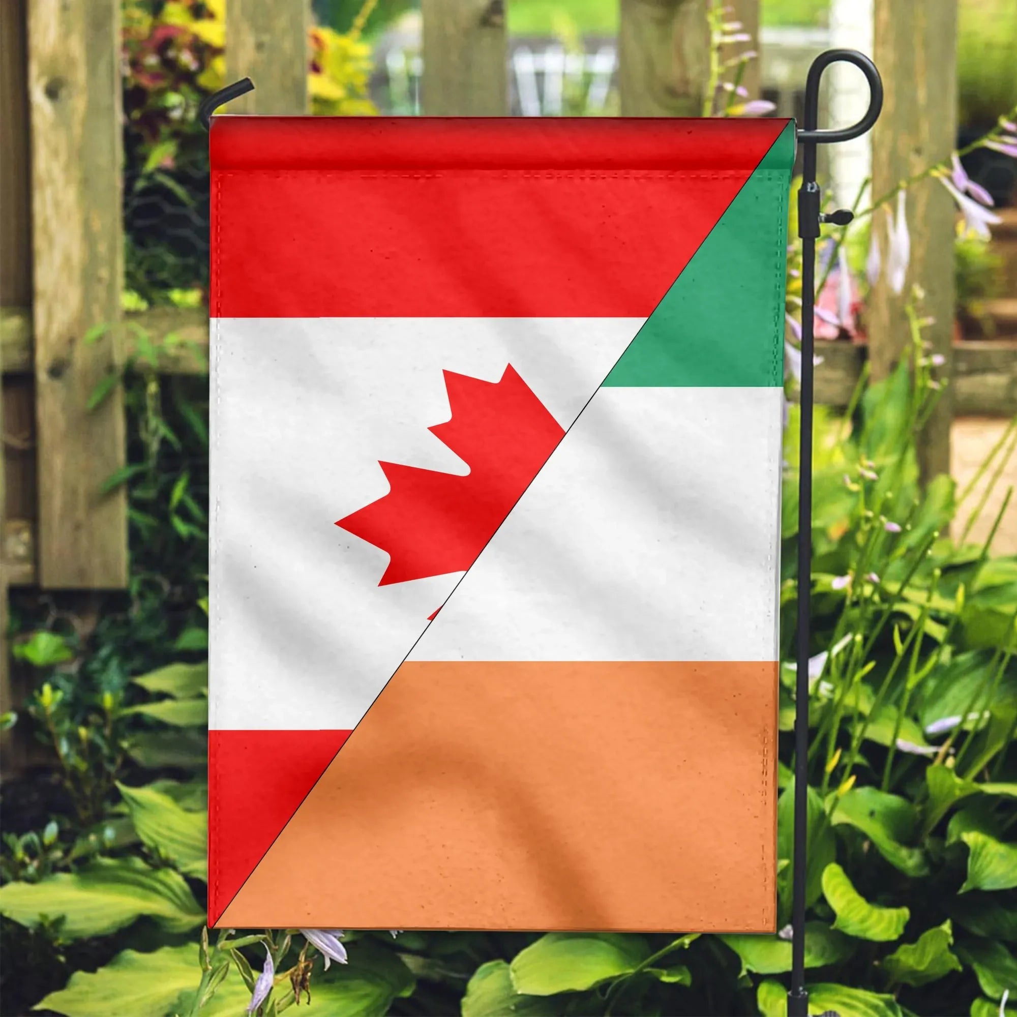 Canada Flag With Ireland Flag