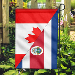 Canada Flag With Costa Rica Flag