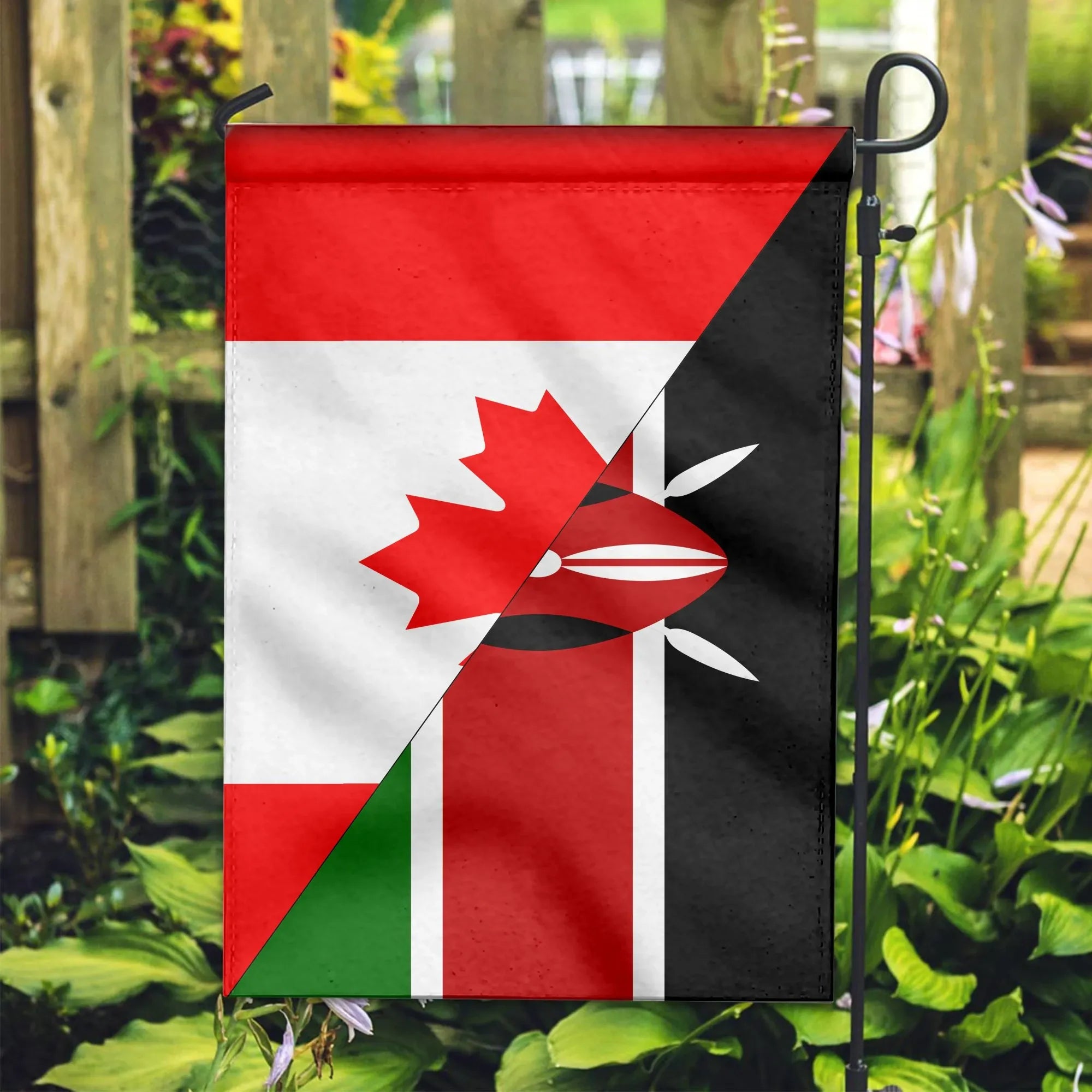 Canada Flag With Kenya Flag